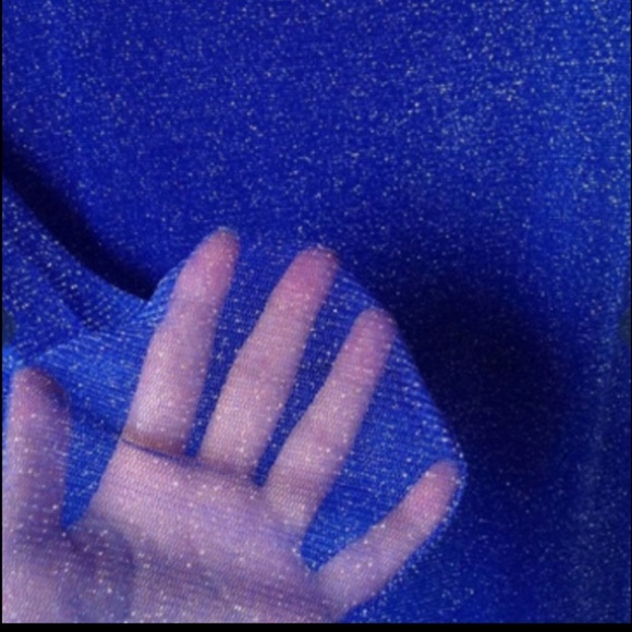 Women's Shiny Gold and Silver Blouse - Picture 3 of 3